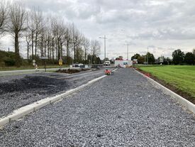 Photo des travaux de l'aire de covoiturage à Rosult - n°3